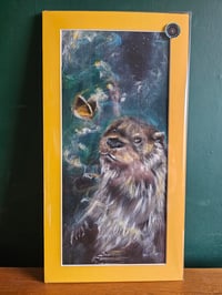 Image 1 of 'Magical Encounter' otter print.