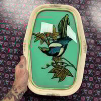 Magpie Antique Bubble glass painting