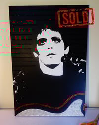 Image 1 of SOLD Lou Reed black Transformer with rhinestones