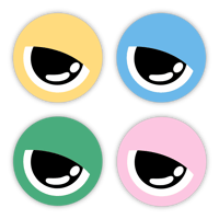 HAND PAINTED EYE CANVAS