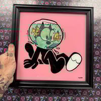 Felix Fishbowl glass painting