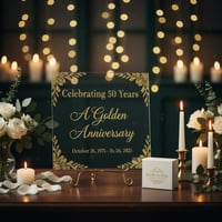 Image 2 of Milestone Anniversary and Honor Sign Custom Acrylic