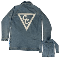 Currency Crew Logo Denim Overcoat