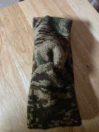 Image 4 of Upcycled Pure Thick Wool Ear Warmer- M-XXL- Camo