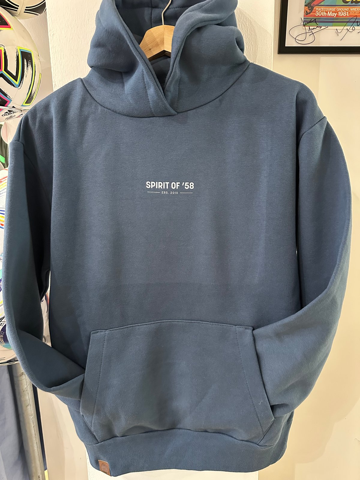 Image of SO58 Unisex Heavyweight Hoodie in Airforce Blue 