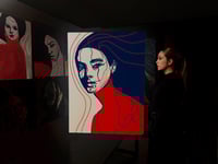 Image 3 of Portrait Colors XIV – The Quiet Horizon (Limited Edition 1/9 - Work painted by hand)