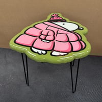 Image 1 of Pink Puffy Coat- End Table