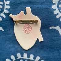 Image 2 of seeing heart brooch