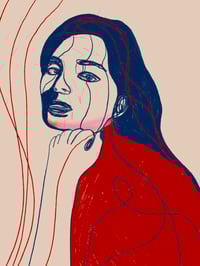 Image 1 of Portrait Colors XVIII – She Holds Her Own Voice | Limited Edition 1/9 – Hand-Painted