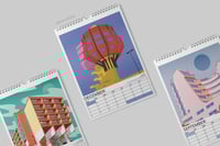 Image 4 of BESH PRINTS Architecture Wall Calendar 2026 - V.3 Edition / Berlin Edition