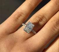 Image 1 of Maya 2 Carat Radiant Cut Lab Diamond Ring