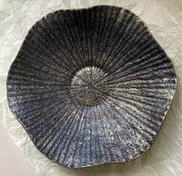 Image 2 of Charming Wavy Paper Mache Bowl in Shades of Gold