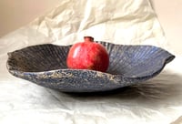 Image 5 of Charming Wavy Paper Mache Bowl in Shades of Gold