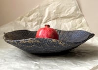 Image 8 of Charming Wavy Paper Mache Bowl in Shades of Gold