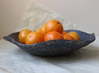 Image 7 of Charming Wavy Paper Mache Bowl in Shades of Gold