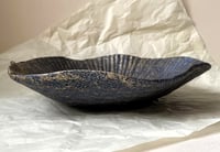 Image 4 of Charming Wavy Paper Mache Bowl in Shades of Gold