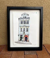 Image 2 of Charles Bridge Hostel in Prague by Jessica Fontenot - Framed Original Artwork