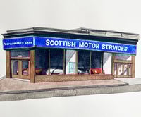 Image 1 of Scottish Motor Services Glasgow by Jessica Fontenot - Framed Original Artwork