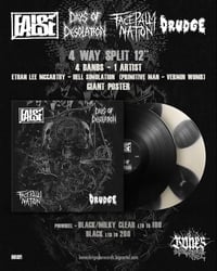 False / Days of Desolation / Facepalm Nation / Drudge - 4 Way Split 12''