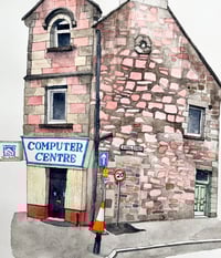 Image 1 of Computer Centre Scotland by Jessica Fontenot - Framed Original Artwork