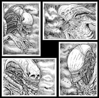 Image 3 of "BLACKout FRIDAY"- Xenomorph Edition Original art - LIMITED TO 12
