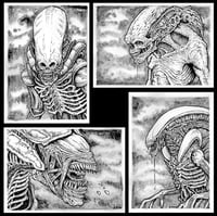 Image 4 of "BLACKout FRIDAY"- Xenomorph Edition Original art - LIMITED TO 12