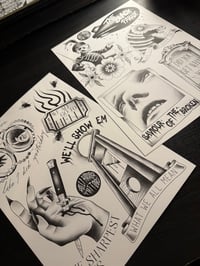 Image 1 of Black Parade Flash Print Set