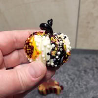 Image 4 of XL. Festive & Fun Pumpkin - Flamework glass sculpture