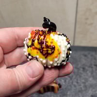 Image 5 of XL. Festive & Fun Pumpkin - Flamework glass sculpture
