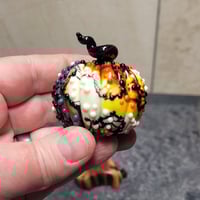Image 6 of XL. Festive & Fun Pumpkin - Flamework glass sculpture