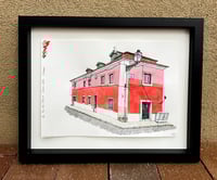 Image 2 of Lisbon Red & Pink  by Jessica Fontenot - Framed Original Artwork