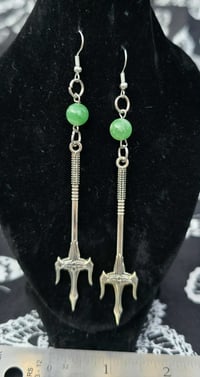 Spear metal earring