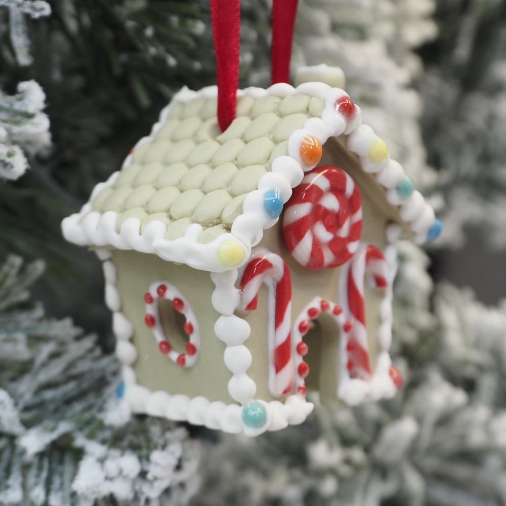 Image of Gingerbread House Ornament 004