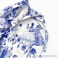 Image 3 of Bandana Feminist Toile de Jouy <small>(100% pure cotton)</small>