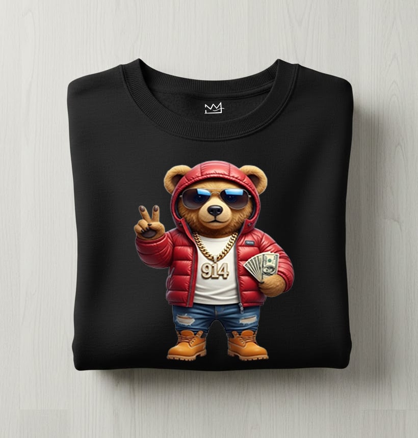 Image of EXCLUSIVE G14 BEAR SWEATSHIRT & HOODIE