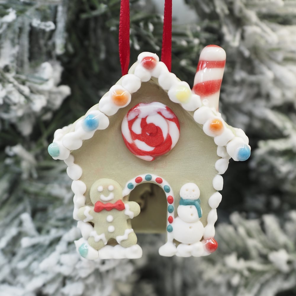 Image of Gingerbread House Ornament 001
