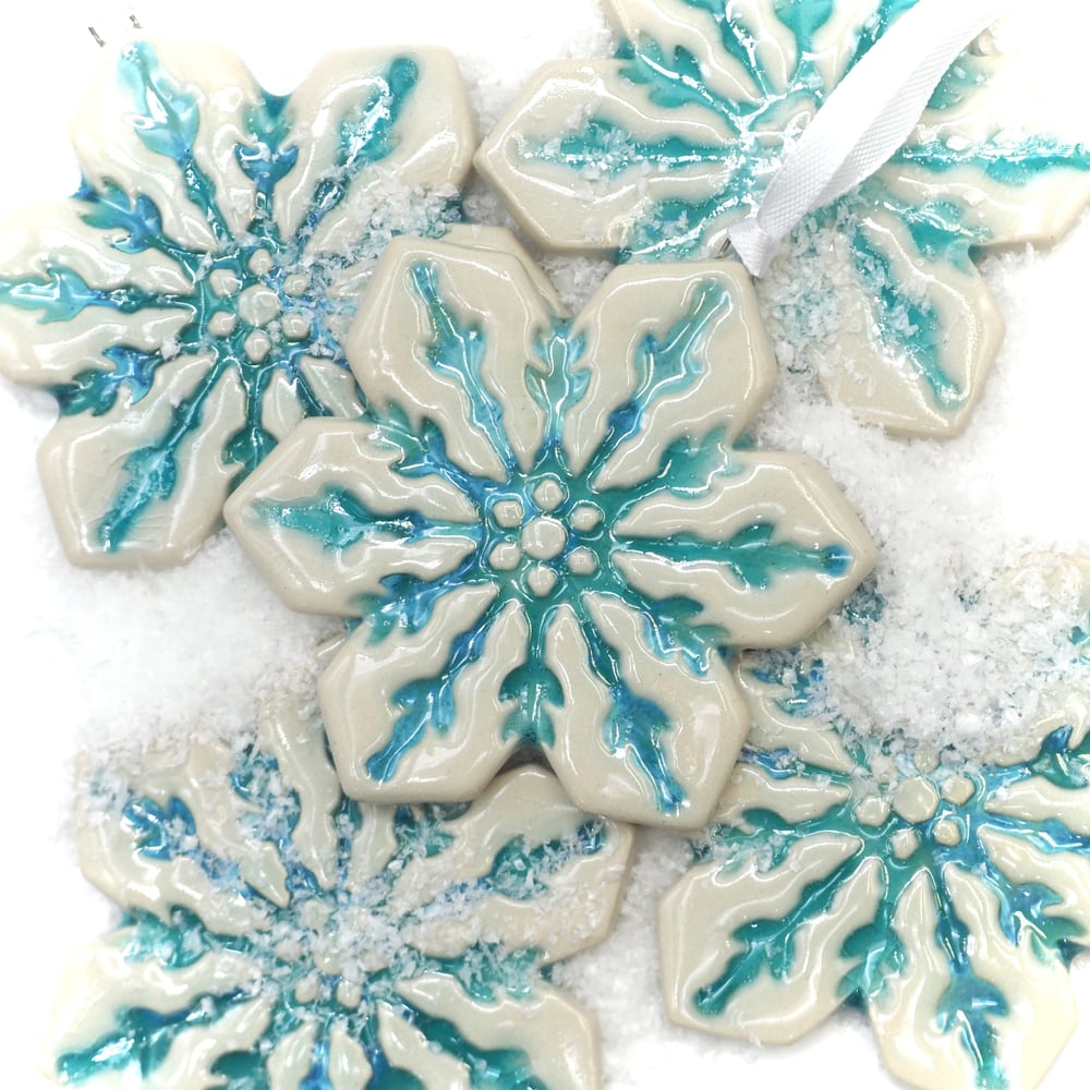 Image of Arctic Blue Snowflake 