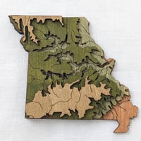 Image 2 of Missouri Mini-Map Ornament