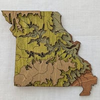 Image 1 of Missouri Mini-Map Ornament
