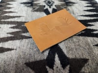 Image 2 of Leather Moose Skull Patch