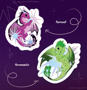 Image of 🌈Pride Dragon Stickers🌈