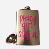 Pretty Girl Sippin’ Flask