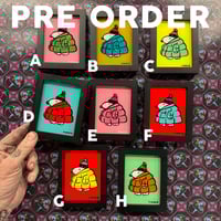 Image 1 of Mini Puffy coat glass painting