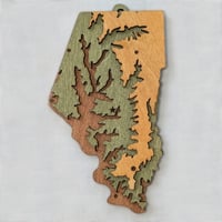 Image 1 of Boone County Mini-Map Ornament