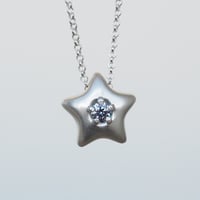 Image 1 of Star Pendant Necklace –Grey Stone