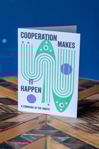 'Co-operation Makes It Happen' Riso Greetings Card