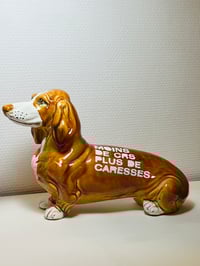Image 2 of Joli chien en céramique avec un slogan