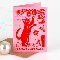 Image 2 of Cheeky Cat christmas cards
