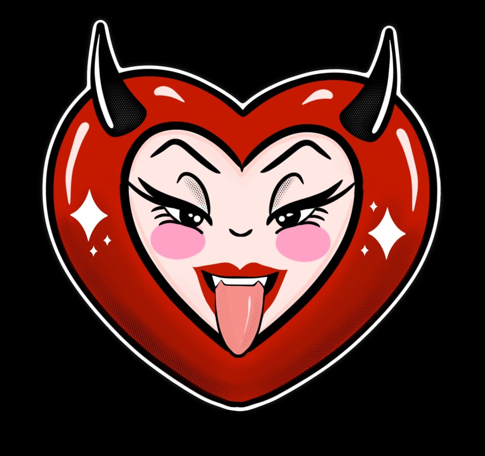 Image of ‘Devil in disguise’ Sticker small