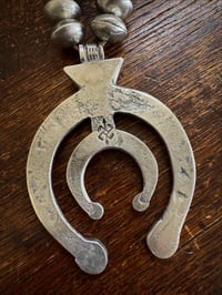 Image 7 of WL&A Handmade Old Style Mercury Dime Squash Blossom Naja Necklace - Length 26" - 380 Grams